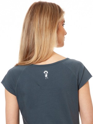 Book lover Cap Sleeve thundercloud from FellHerz T-Shirts - bio, fair & vegan