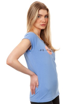 Sunrise Cap Sleeve Cornflower from FellHerz T-Shirts - bio, fair & vegan