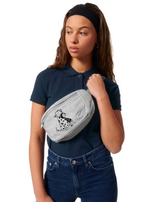 Bum bag Doglove mottled grey from FellHerz T-Shirts - bio, fair & vegan
