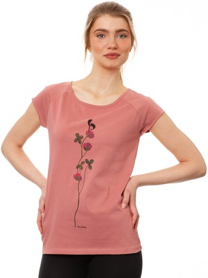 Lucky Clover Cap Sleeve dusty rose from FellHerz T-Shirts - bio, fair & vegan