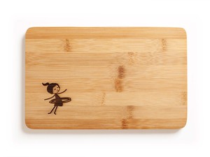 Breakfast Board Sporty Girl Bamboo from FellHerz T-Shirts - bio, fair & vegan