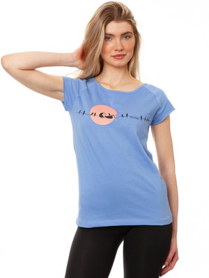 Sunrise Cap Sleeve Cornflower from FellHerz T-Shirts - bio, fair & vegan