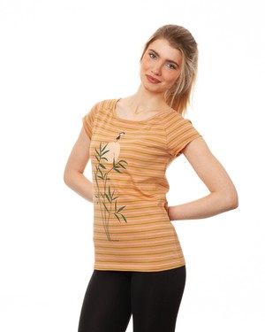 Sunset Girl Cap Sleeve triple striped from FellHerz T-Shirts - bio, fair & vegan
