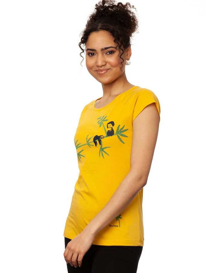 Sloth Cap Sleeve sunshine from FellHerz T-Shirts - bio, fair & vegan