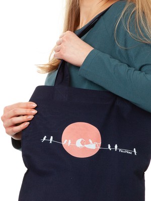 Sunrise Tote Bag navy from FellHerz T-Shirts - bio, fair & vegan