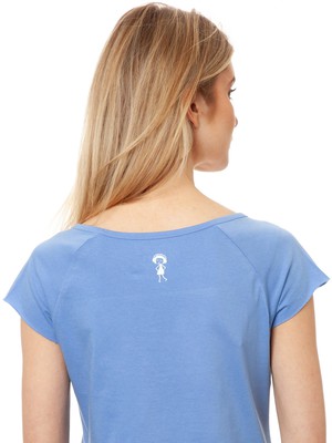 Sunrise Cap Sleeve Cornflower from FellHerz T-Shirts - bio, fair & vegan