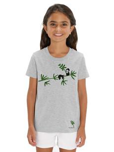 Sloth Kids T-Shirt gray melange via FellHerz T-Shirts - bio, fair & vegan