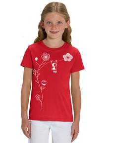 Rocking Girl Kids T-Shirt red from FellHerz T-Shirts - bio, fair & vegan
