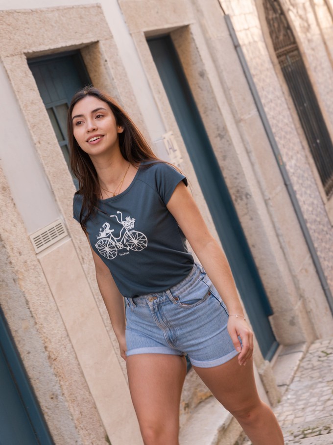 Bicycle Girls Cap Sleeve thundercloud from FellHerz T-Shirts - bio, fair & vegan
