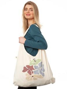 Flower Girl Hobo Bag natural white via FellHerz T-Shirts - bio, fair & vegan