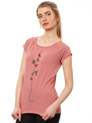 Lucky Clover Cap Sleeve dusty rose from FellHerz T-Shirts - bio, fair & vegan