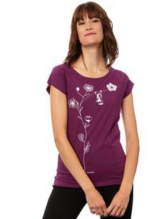 Rocking Girl Cap Sleeve berry via FellHerz T-Shirts - bio, fair & vegan