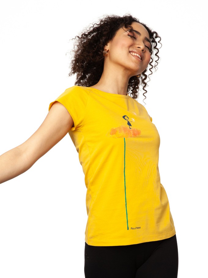 Schwalbenzug Cap Sleeve sunshine from FellHerz T-Shirts - bio, fair & vegan