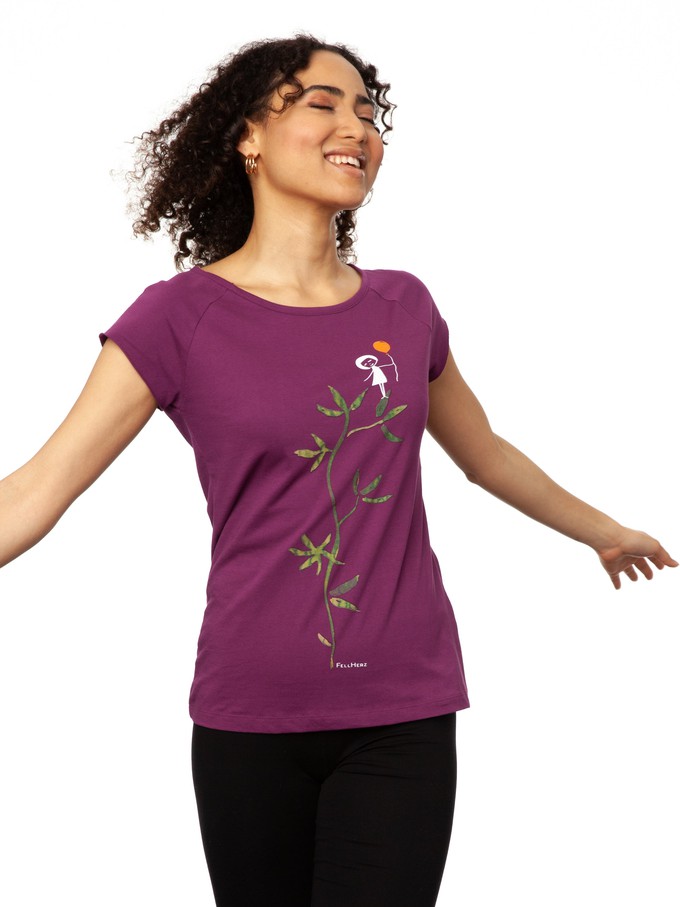 Branchmaiden Cap Sleeve berry from FellHerz T-Shirts - bio, fair & vegan