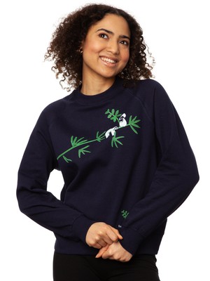 Sloth Raglan Sweater navy from FellHerz T-Shirts - bio, fair & vegan