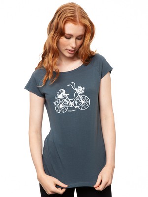 Bicycle Girls Cap Sleeve thundercloud from FellHerz T-Shirts - bio, fair & vegan