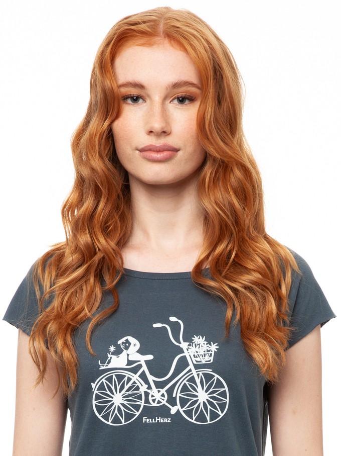 Bicycle Girls Cap Sleeve thundercloud from FellHerz T-Shirts - bio, fair & vegan