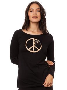 Raglan Longsleeve Peace black via FellHerz T-Shirts - bio, fair & vegan