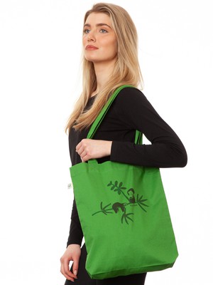 Sloth Tote Bag leaf green from FellHerz T-Shirts - bio, fair & vegan