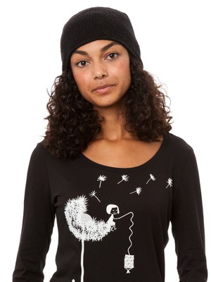 Dandelion Longsleeve black from FellHerz T-Shirts - bio, fair & vegan