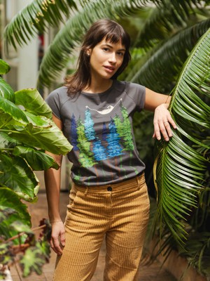 Wood Girl Cap Sleeve castlerock from FellHerz T-Shirts - bio, fair & vegan