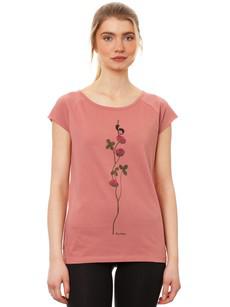 Lucky Clover Cap Sleeve dusty rose via FellHerz T-Shirts - bio, fair & vegan