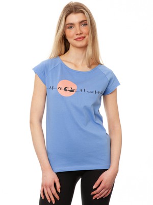Sunrise Cap Sleeve Cornflower from FellHerz T-Shirts - bio, fair & vegan