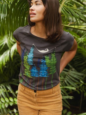Wood Girl Cap Sleeve castlerock from FellHerz T-Shirts - bio, fair & vegan