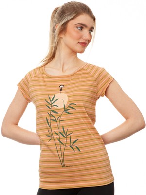 Sunset Girl Cap Sleeve triple striped from FellHerz T-Shirts - bio, fair & vegan