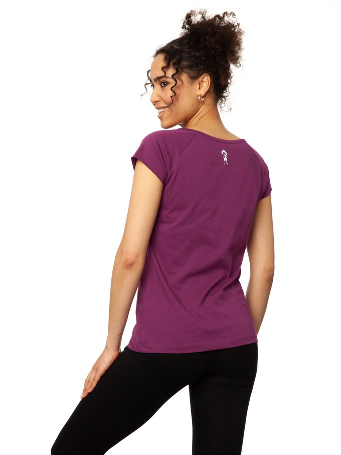 Schwalbenzug Cap Sleeve berry from FellHerz T-Shirts - bio, fair & vegan