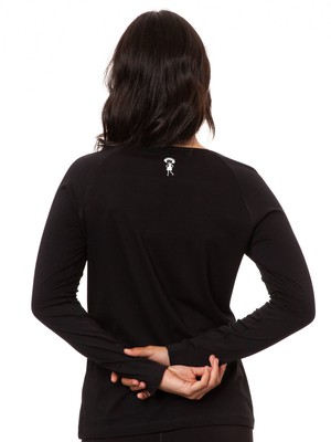 Raglan Longsleeve black from FellHerz T-Shirts - bio, fair & vegan