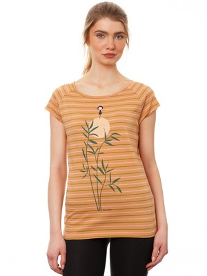 Sunset Girl Cap Sleeve triple striped from FellHerz T-Shirts - bio, fair & vegan