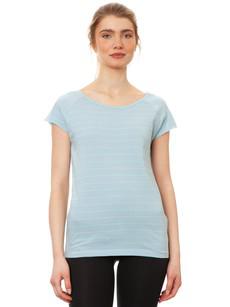 Cap Sleeve striped light blue mint via FellHerz T-Shirts - bio, fair & vegan