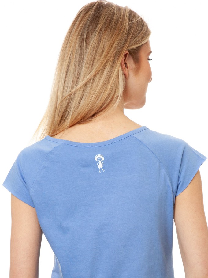 Lemon Girl Cap Sleeve Cornflower from FellHerz T-Shirts - bio, fair & vegan