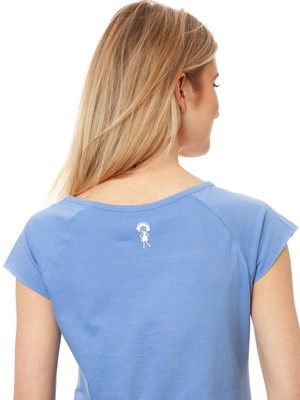 Lemon Girl Cap Sleeve Cornflower from FellHerz T-Shirts - bio, fair & vegan