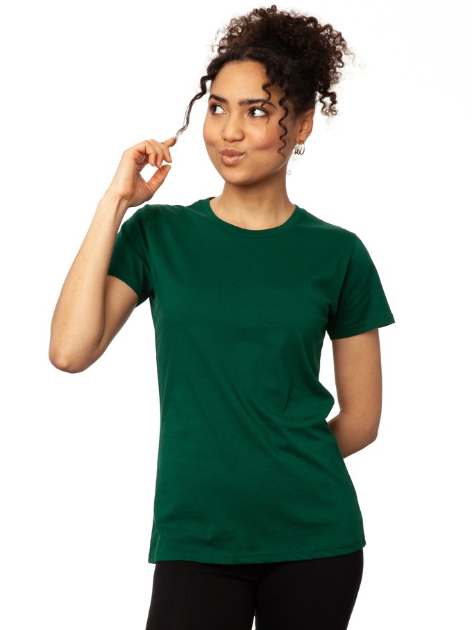 Bottle green t-shirt from FellHerz T-Shirts - bio, fair & vegan