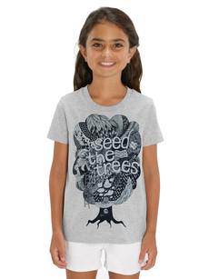 Tree Kinder T-Shirt grey melange via FellHerz T-Shirts - bio, fair & vegan