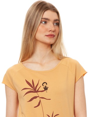 Reading Palm Girl Cap Sleeve clay from FellHerz T-Shirts - bio, fair & vegan