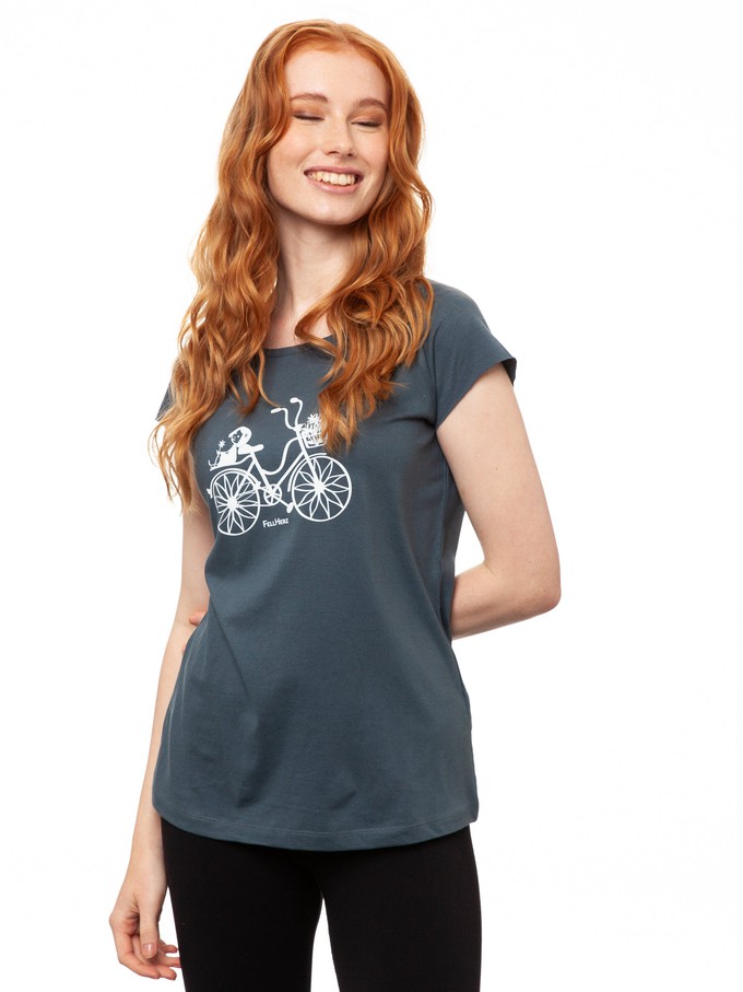 Bicycle Girls Cap Sleeve thundercloud from FellHerz T-Shirts - bio, fair & vegan