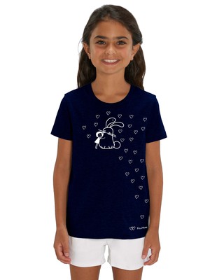 Bunny Kids T-Shirt dark blue from FellHerz T-Shirts - bio, fair & vegan