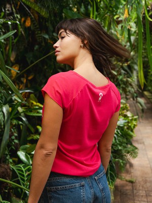 Cap Sleeve fuchsia from FellHerz T-Shirts - bio, fair & vegan