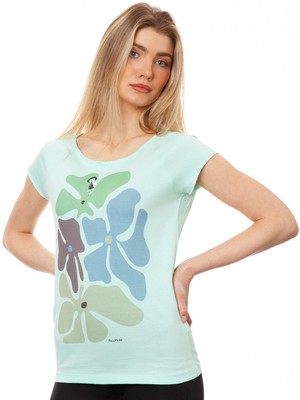 Flower Girl Cap Sleeve Moonlight Jade from FellHerz T-Shirts - bio, fair & vegan