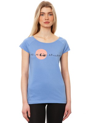 Sunrise Cap Sleeve Cornflower from FellHerz T-Shirts - bio, fair & vegan