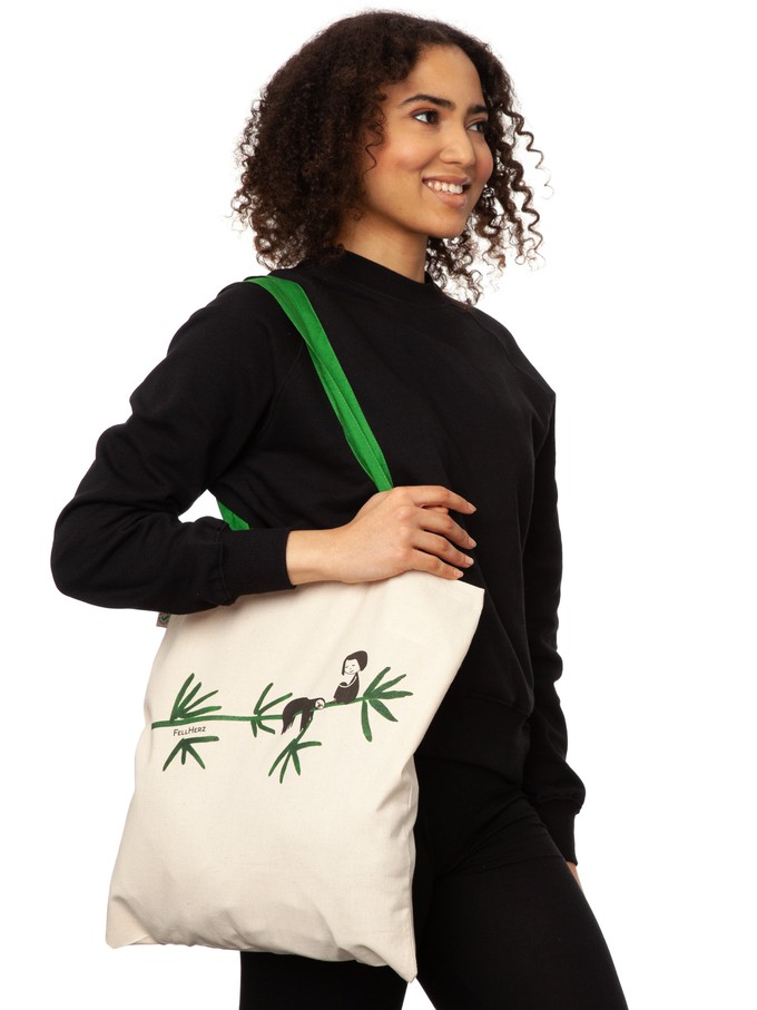 Sloth tote bag from FellHerz T-Shirts - bio, fair & vegan