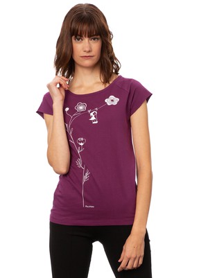 Rocking Girl Cap Sleeve berry from FellHerz T-Shirts - bio, fair & vegan