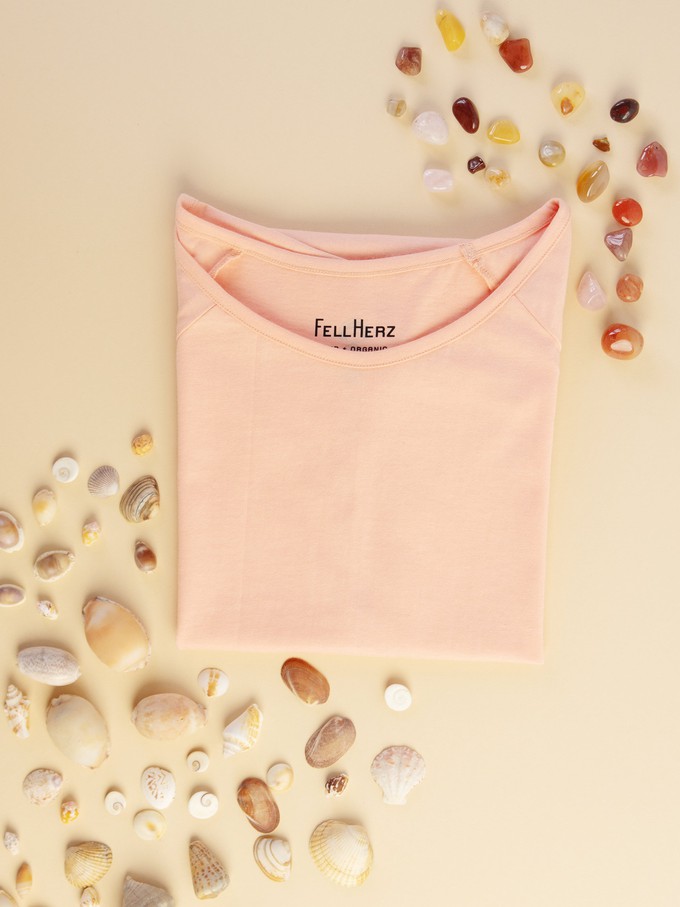 Cap sleeve apricot from FellHerz T-Shirts - bio, fair & vegan