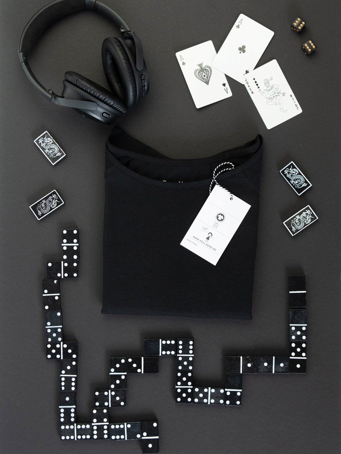 Pack of 3 cap sleeves black from FellHerz T-Shirts - bio, fair & vegan