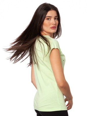 Gingko Girl Cap Sleeve lime green from FellHerz T-Shirts - bio, fair & vegan