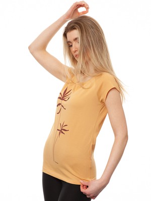Reading Palm Girl Cap Sleeve clay from FellHerz T-Shirts - bio, fair & vegan