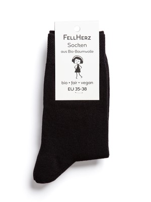 Pack of 6 socks with organic cotton mix anchor midnight and black from FellHerz T-Shirts - bio, fair & vegan